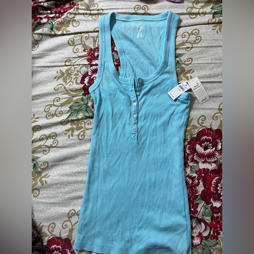 Aerie real soft Light blue tank top